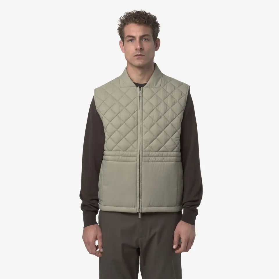 K-Way Barnes Premium Warm vesta barbati verde oak matlasata