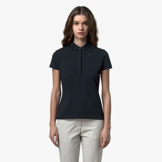 K-Way Amedea Pique Slim polo dama albastru