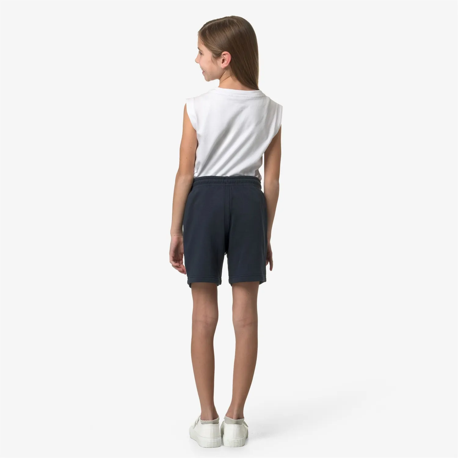 K-Way Le Vrai Dorian Poly Cotton shorts copii albaștri
