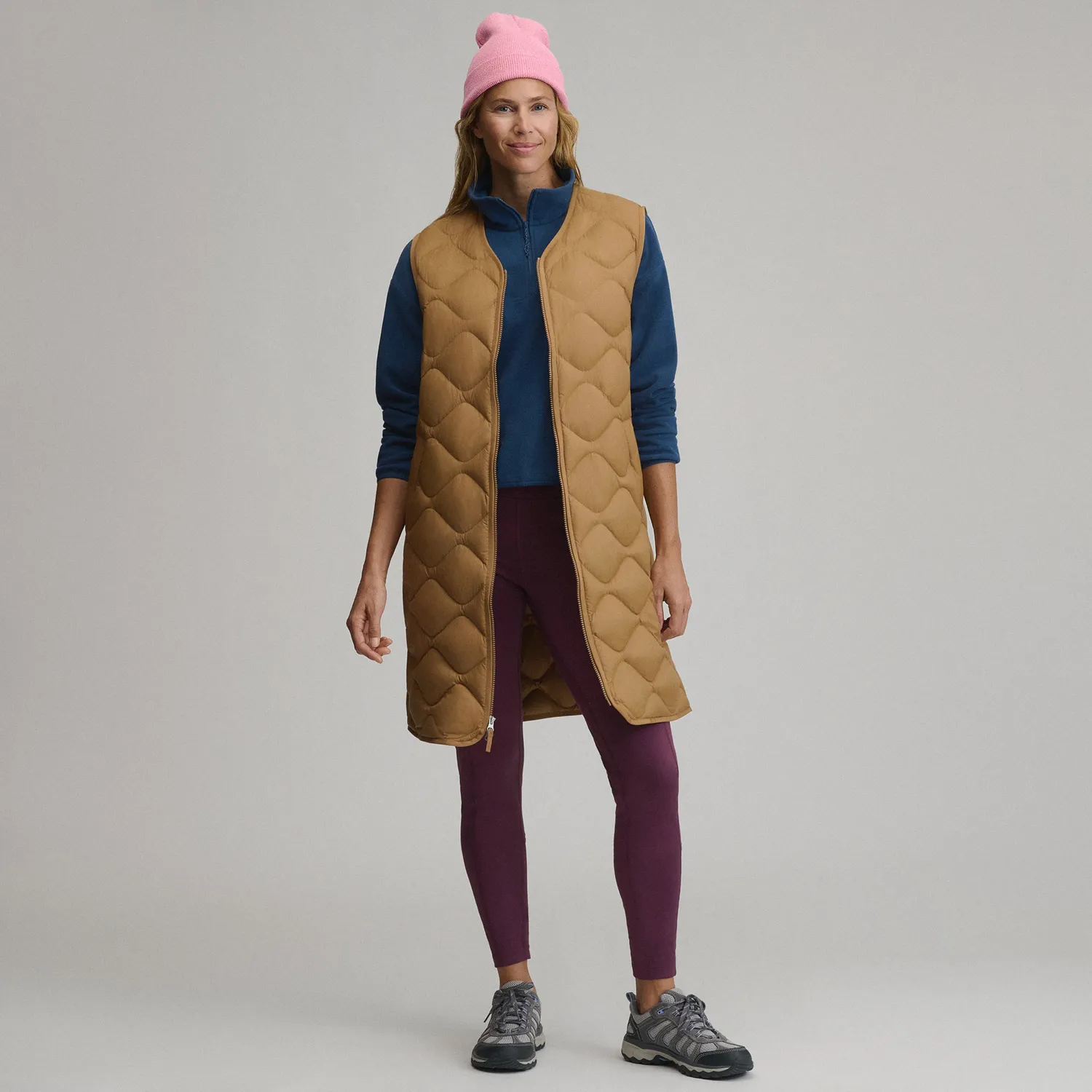Eddie Bauer Shaw vesta dama neagra puf lung
