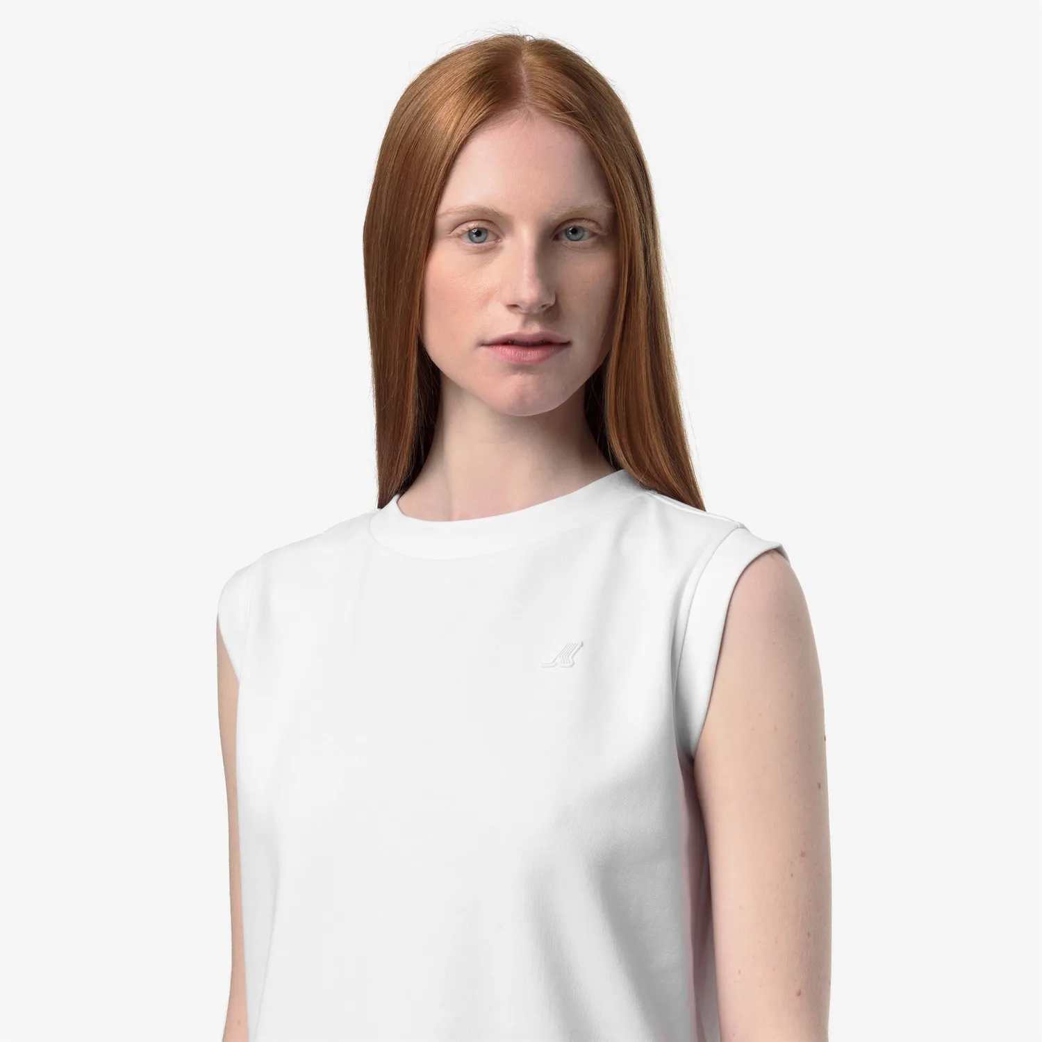 K-Way Lonjelle tricou dama alb interlock elastic