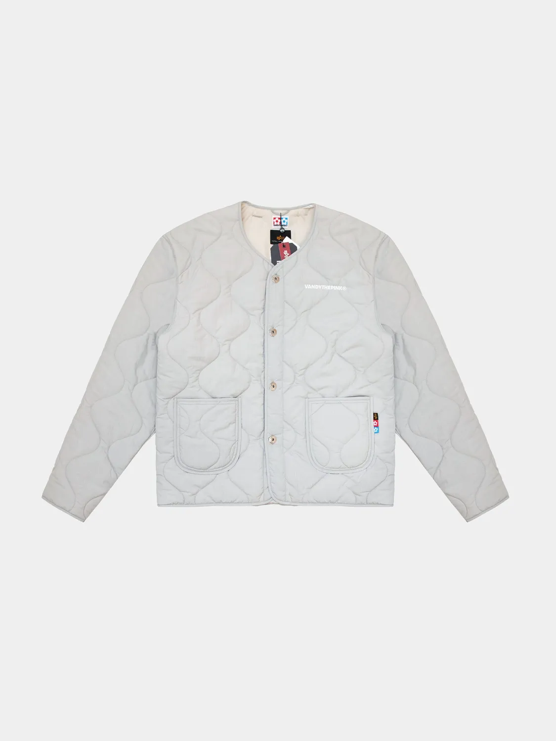 Alpha Industries Vandy The Pink Liner geacă gri rezistentă