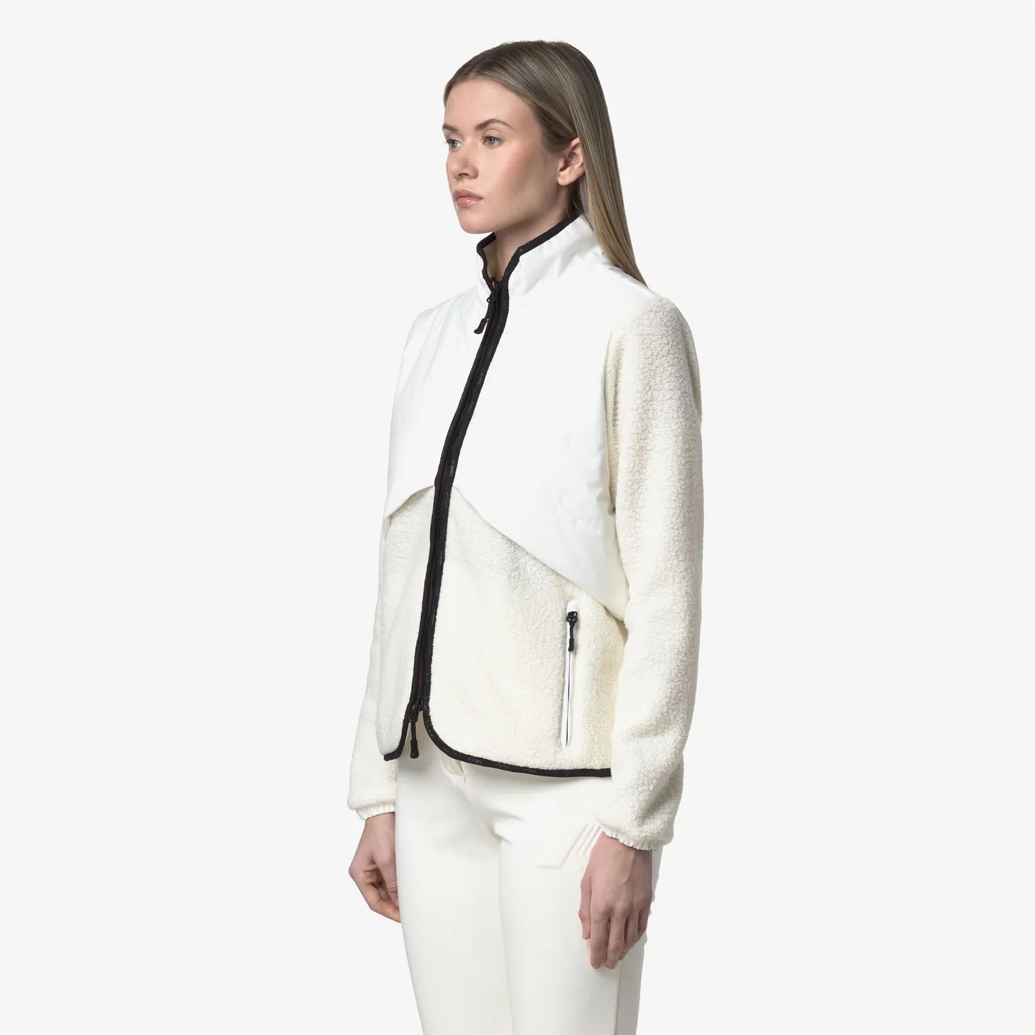 K-Way Luberon Polar geacă fleece damă albă