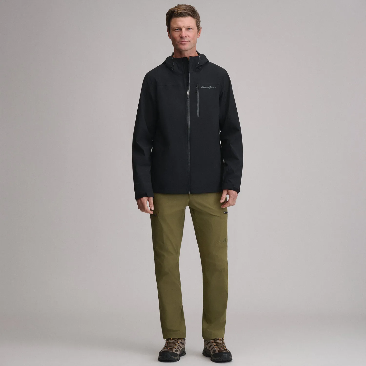 Eddie Bauer Cloud Cap geaca ploaie barbat Neagra stretch