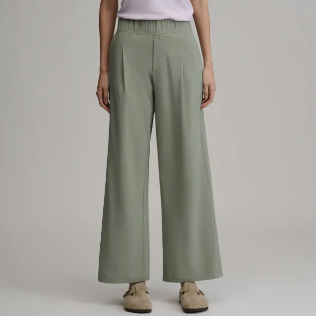 Eddie Bauer Departure pantaloni damă evazați talie înaltă negri