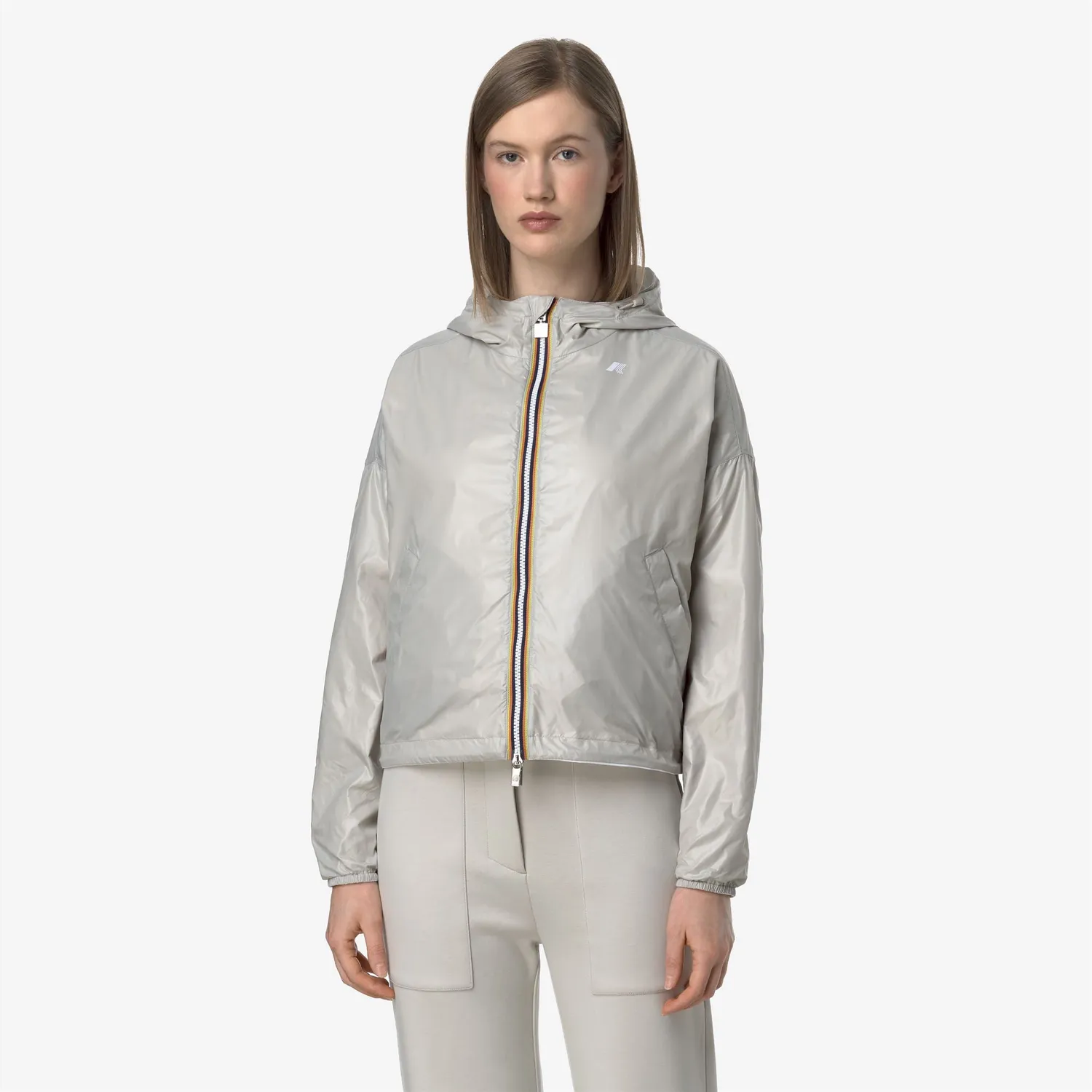 K-Way Laurette Plus.2 Double geacă femei alb reversibilă