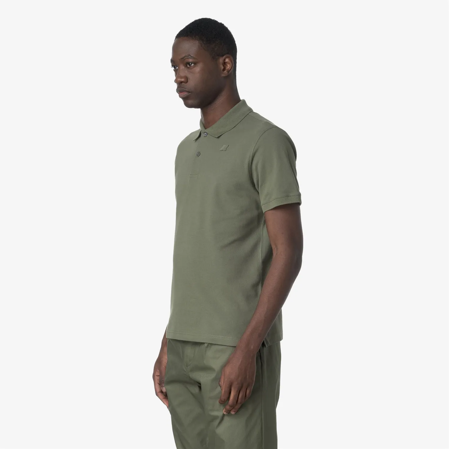 K-Way Amedee Pique Slim polo bărbați Green Lichen