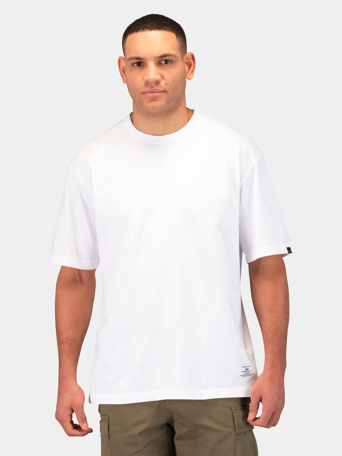 Alpha Industries Relaxed tricou unisex negru bumbac