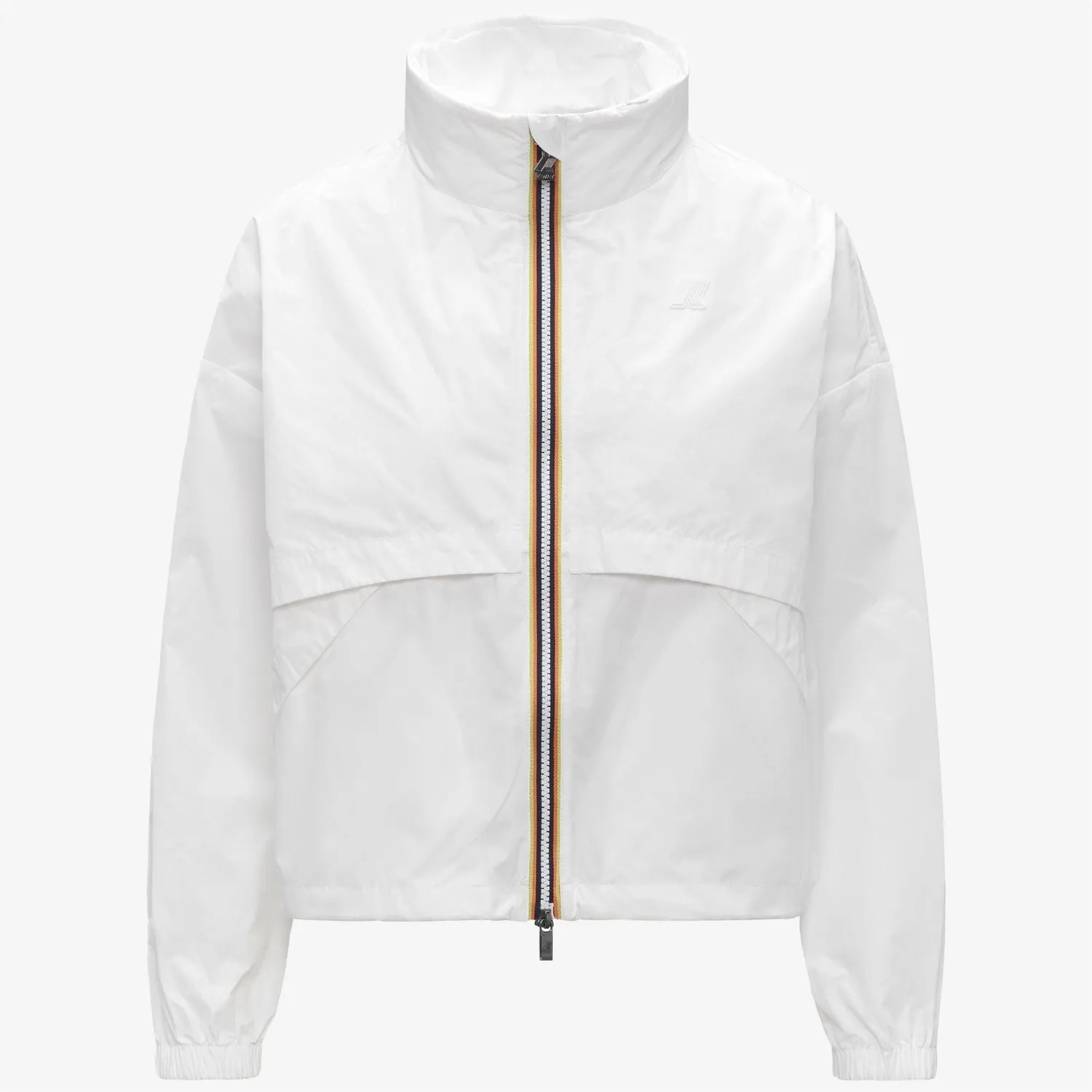 K-Way Aubette geaca scurta dama alba cropped