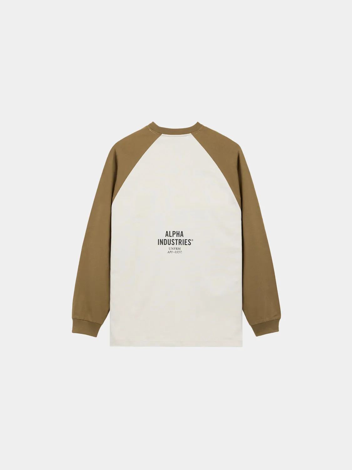 Alpha Industries UNFRM Raglan tricou maneca lunga bej bumbac