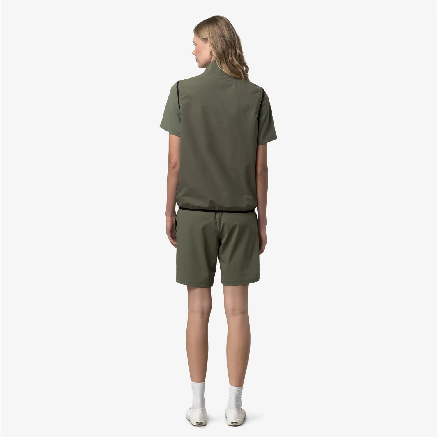 K-Way Flaner Travel vesta unisex verde fleece