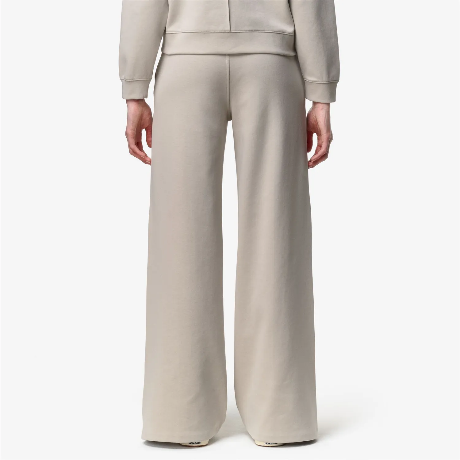 K-Way Loyre Interlock K2133MW pantaloni sport bej deschis stretch