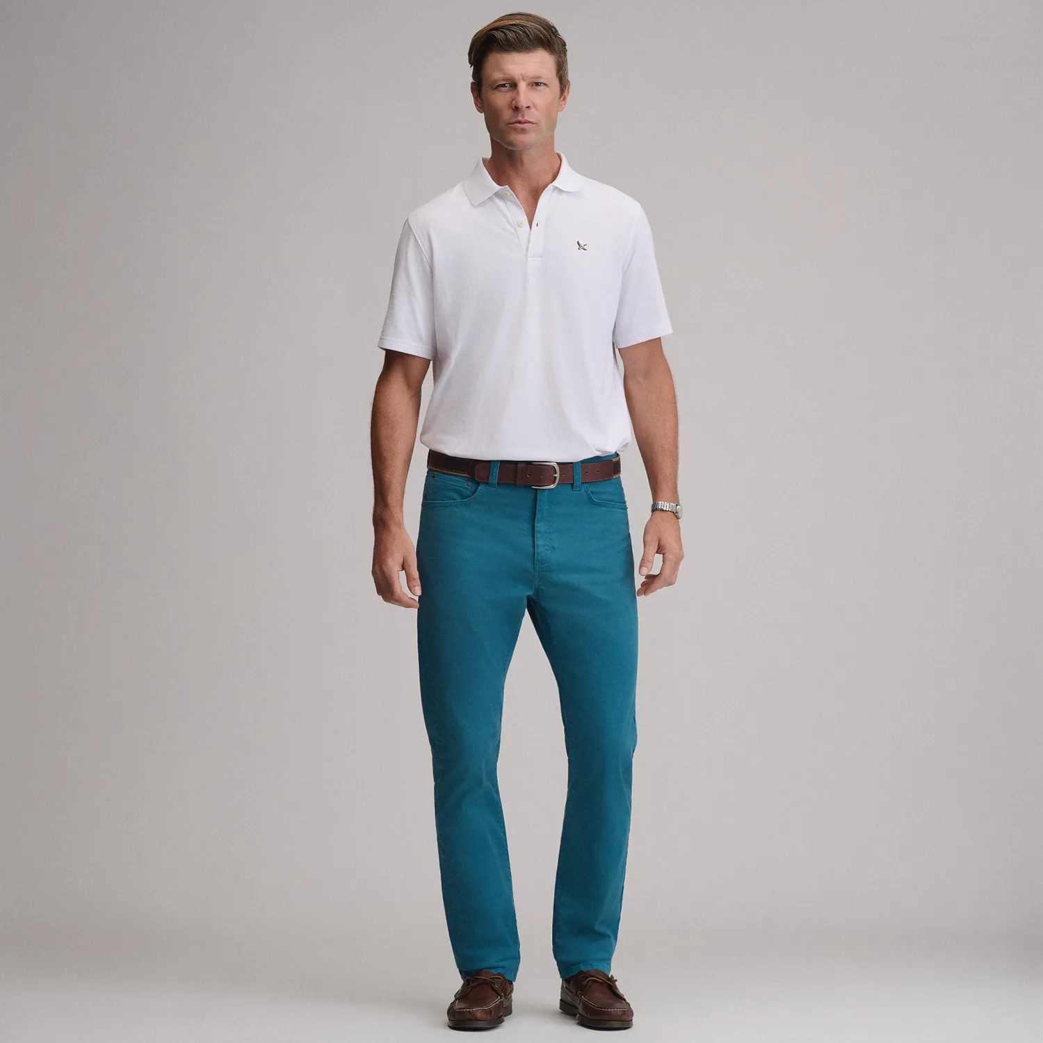 Eddie Bauer Legend Wash Twill 5-Pocket pantaloni Mushroom bumbac spalat