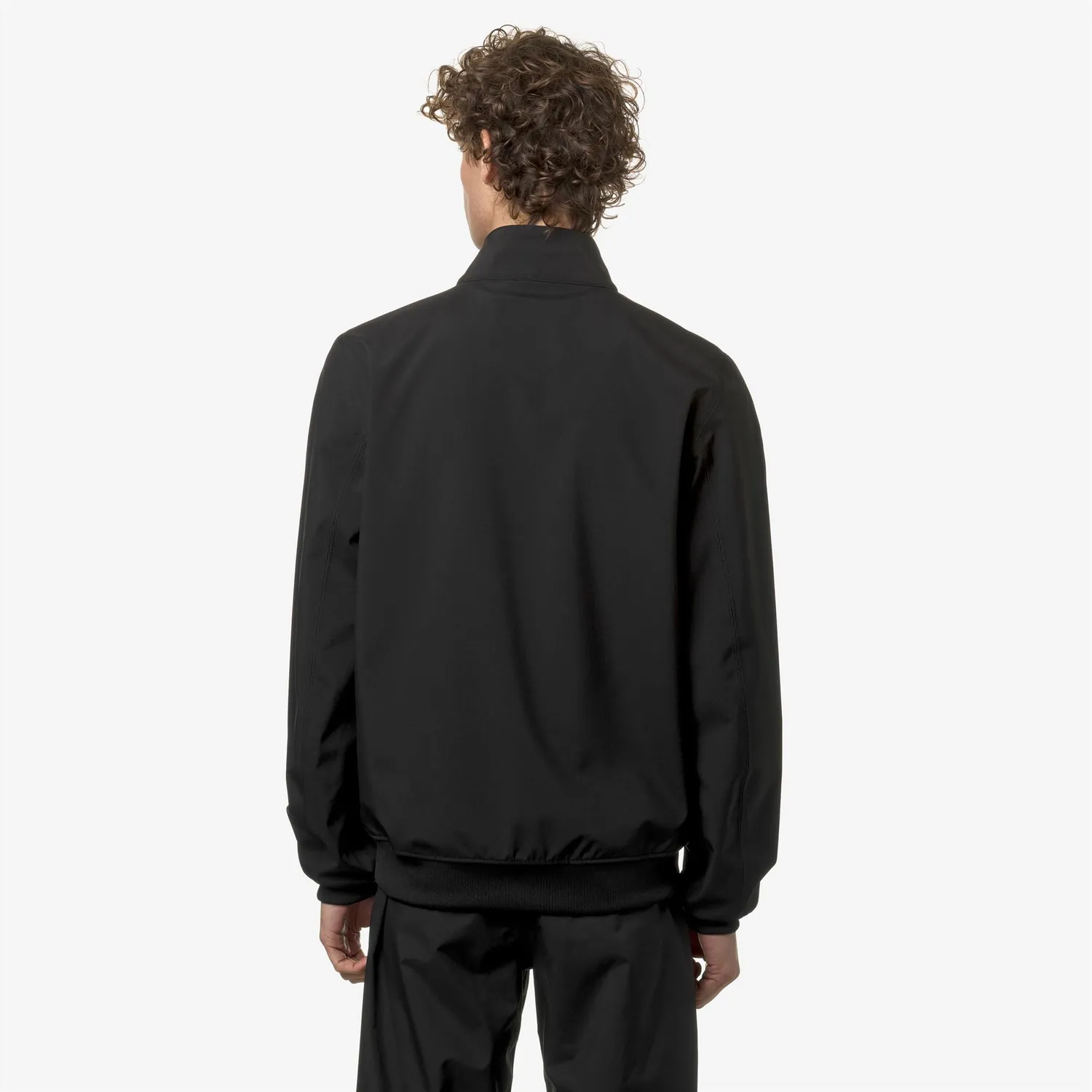 K-Way Arsene Bonded Jersey geaca negru slim impermeabila