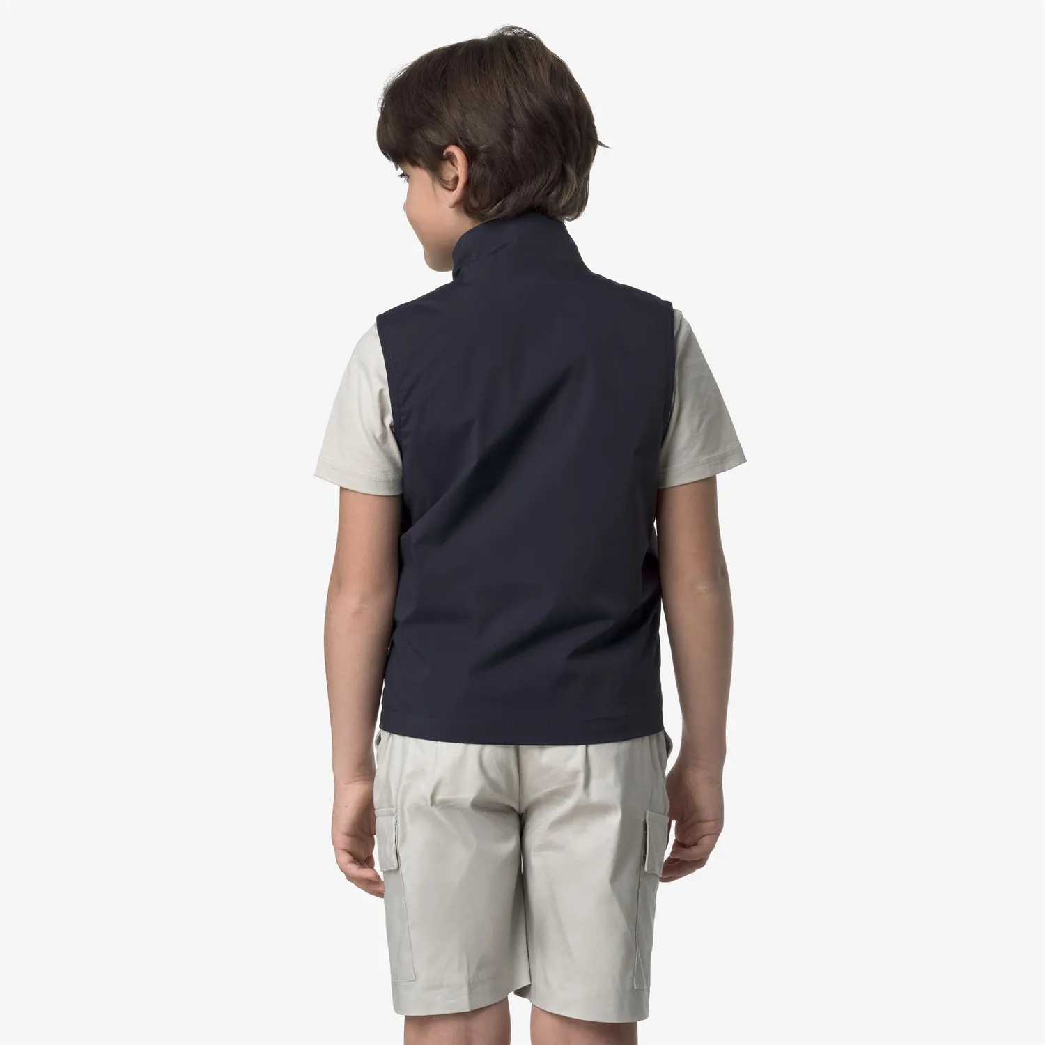 K-Way Valen Stretch vesta baieti bleumarin impermeabila