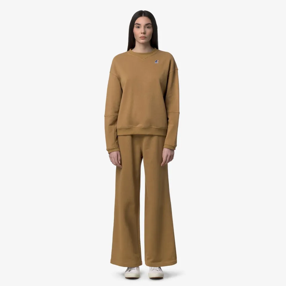 K-Way Loyre Poly Cotton pantaloni dama maro fleece
