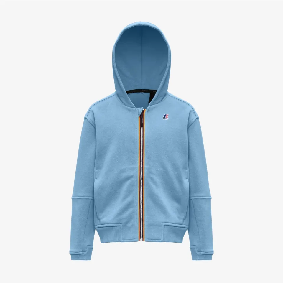 K-Way P. Pros PC hanorac bleu copii fleece fermoar