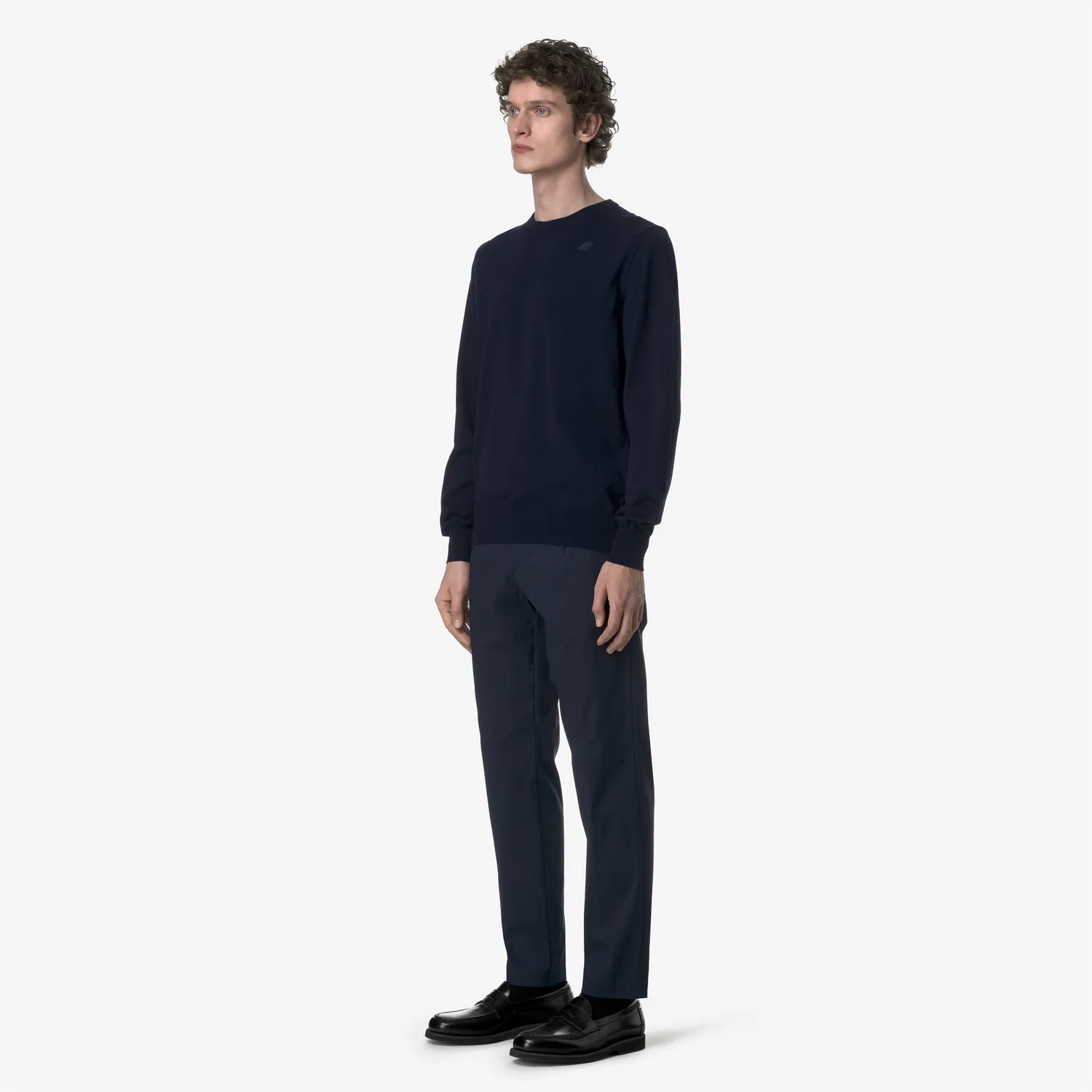 K-Way Ailton Twill Tech pantaloni chino bleumarin stretch