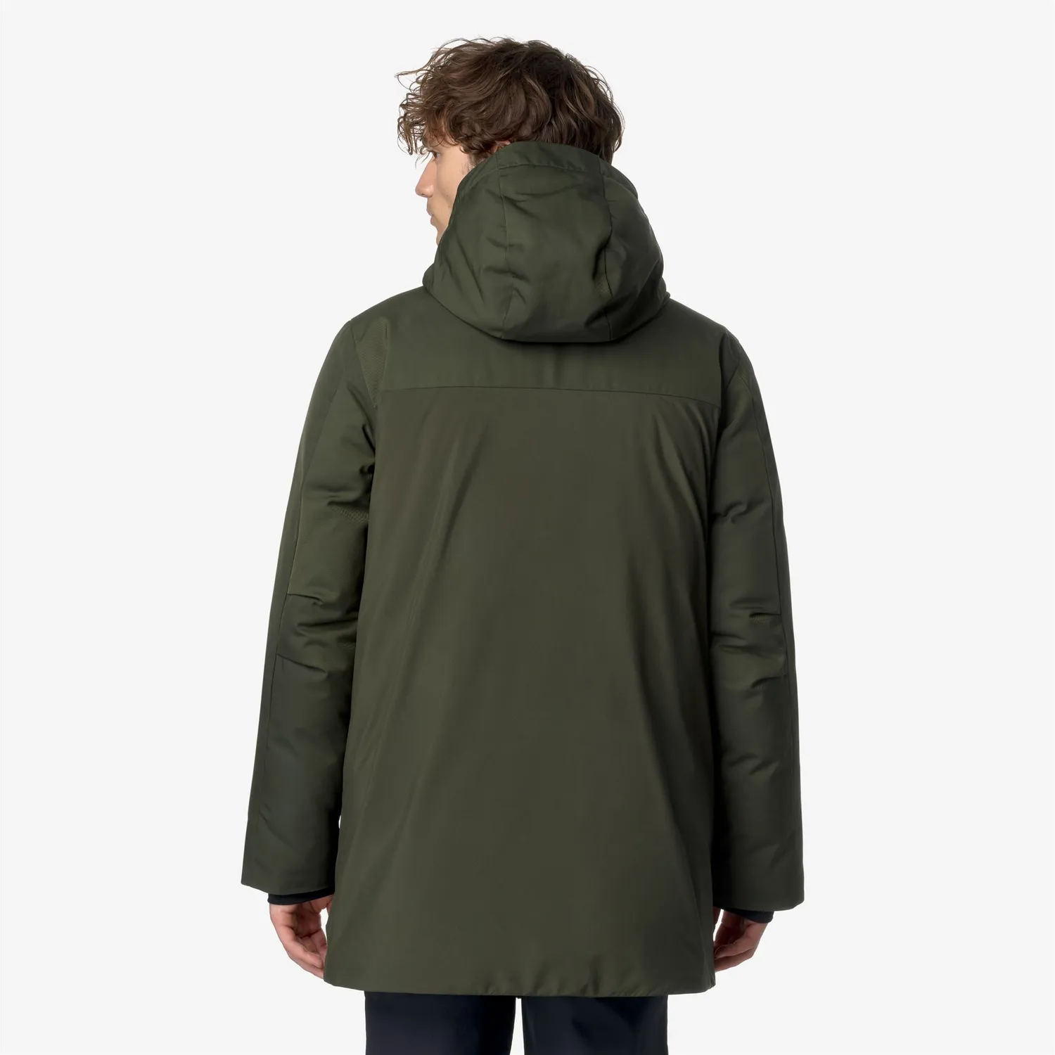 K-Way Hodel Fabric Mix geaca barbati verde puf gasca