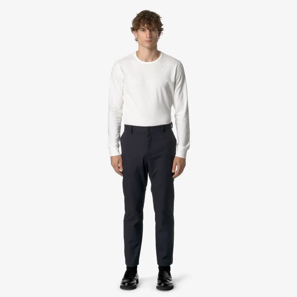K-Way Elia Twill Peach pantaloni chino blue depth stretch