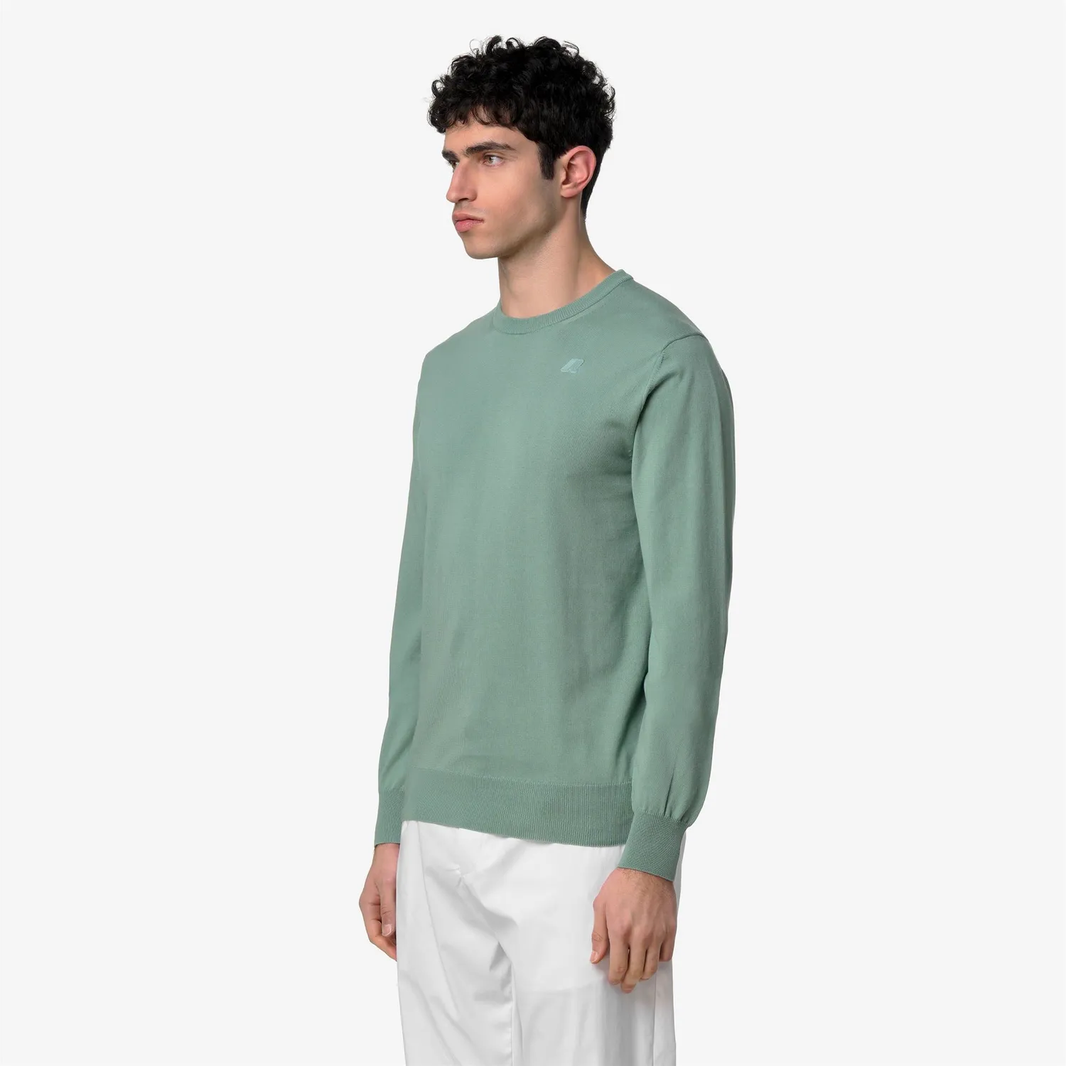K-Way Sebastien pulover barbati verde bumbac