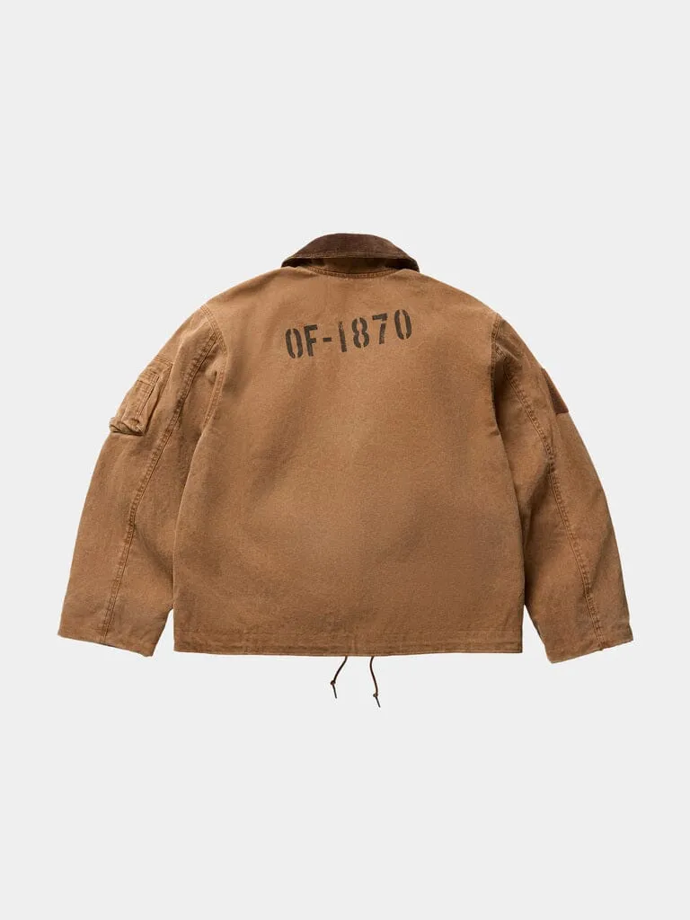 Alpha Industries Old Forester Deck geaca kaki din canvas groasa