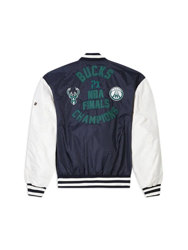 Alpha Industries Bucks New Era L-2B geaca bomber negru reversibila