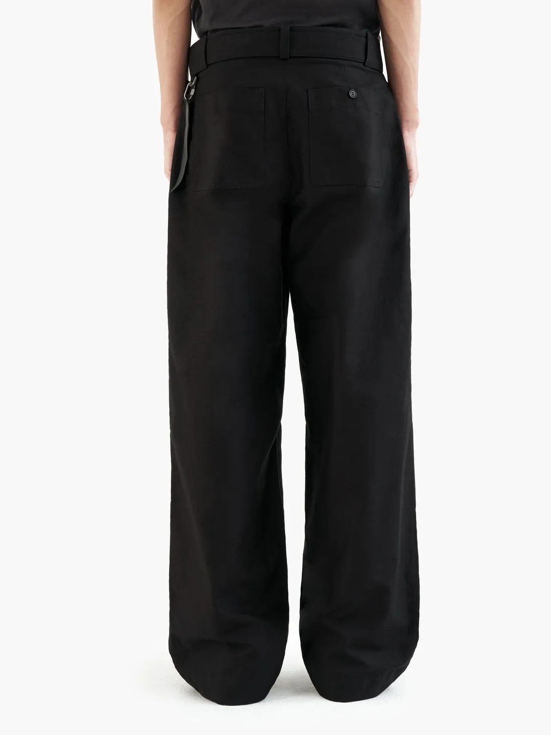 Alpha Industries Jiyong Kim Double Front pantaloni negri bumbac