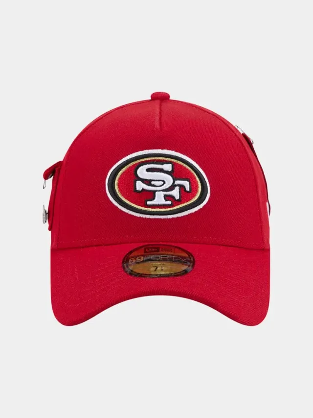 Alpha Industries 49ers 59Forty șapcă roșie A-Frame