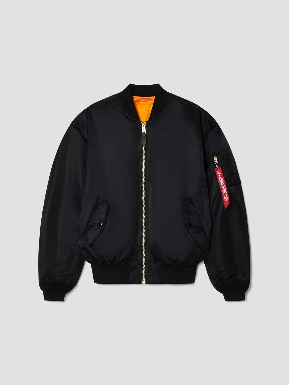 Alpha Industries L-2B Loose geaca bomber negru nailon