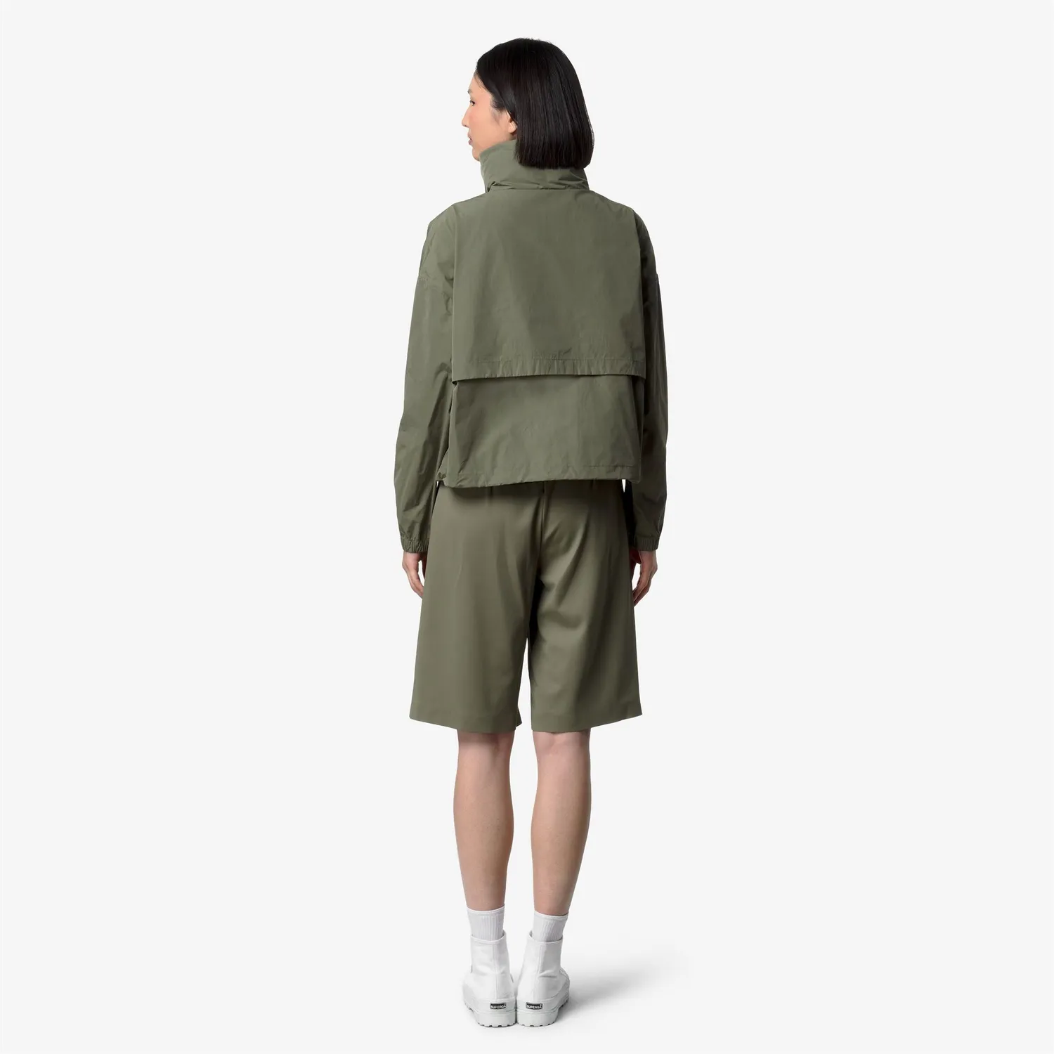 K-Way Aubette K8132PW geacă verde damă scurtă