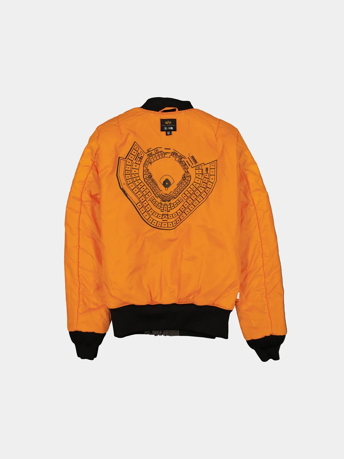 Alpha Industries MA-1 Atlanta Braves geaca negru reversibilă