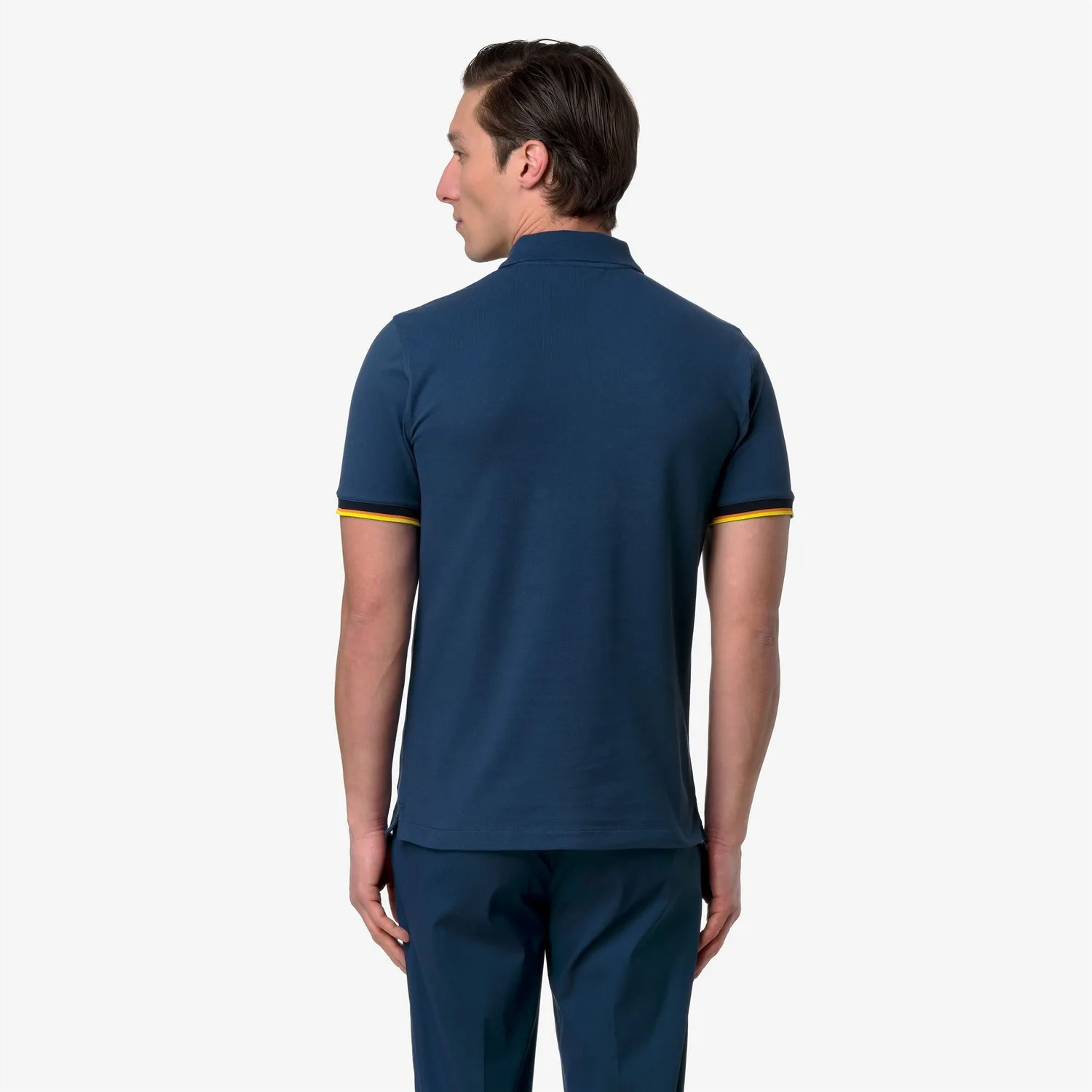 K-Way Vincent Pique Slim polo barbati albastru
