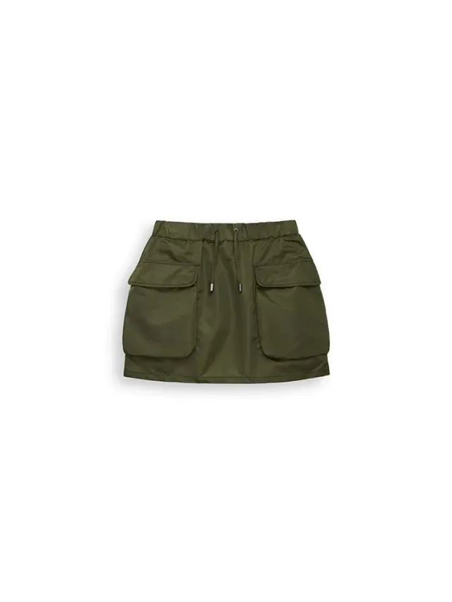 Alpha Industries Flight fustă mini neagră din nailon