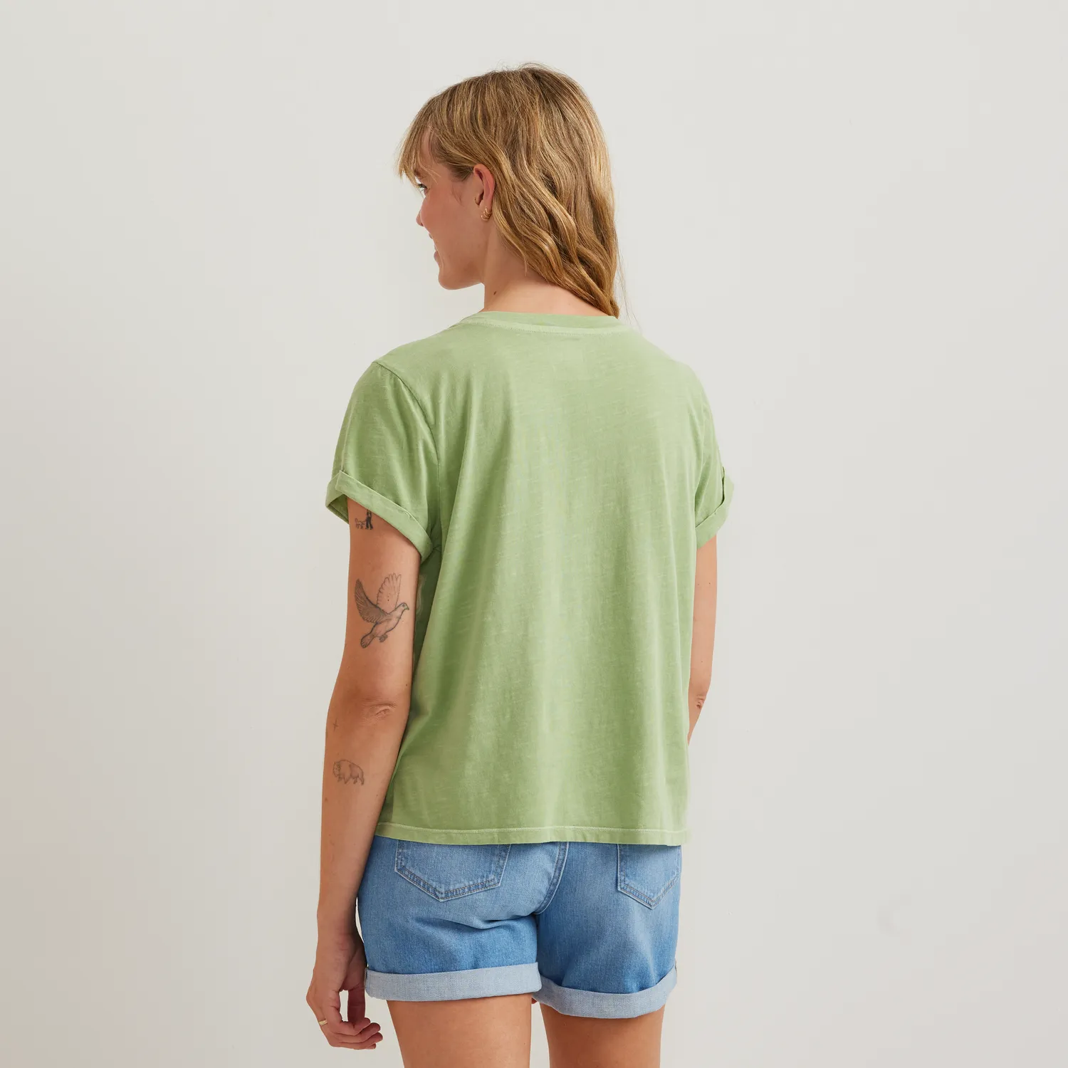Eddie Bauer Sunwashed tricou dama decolteu V usor