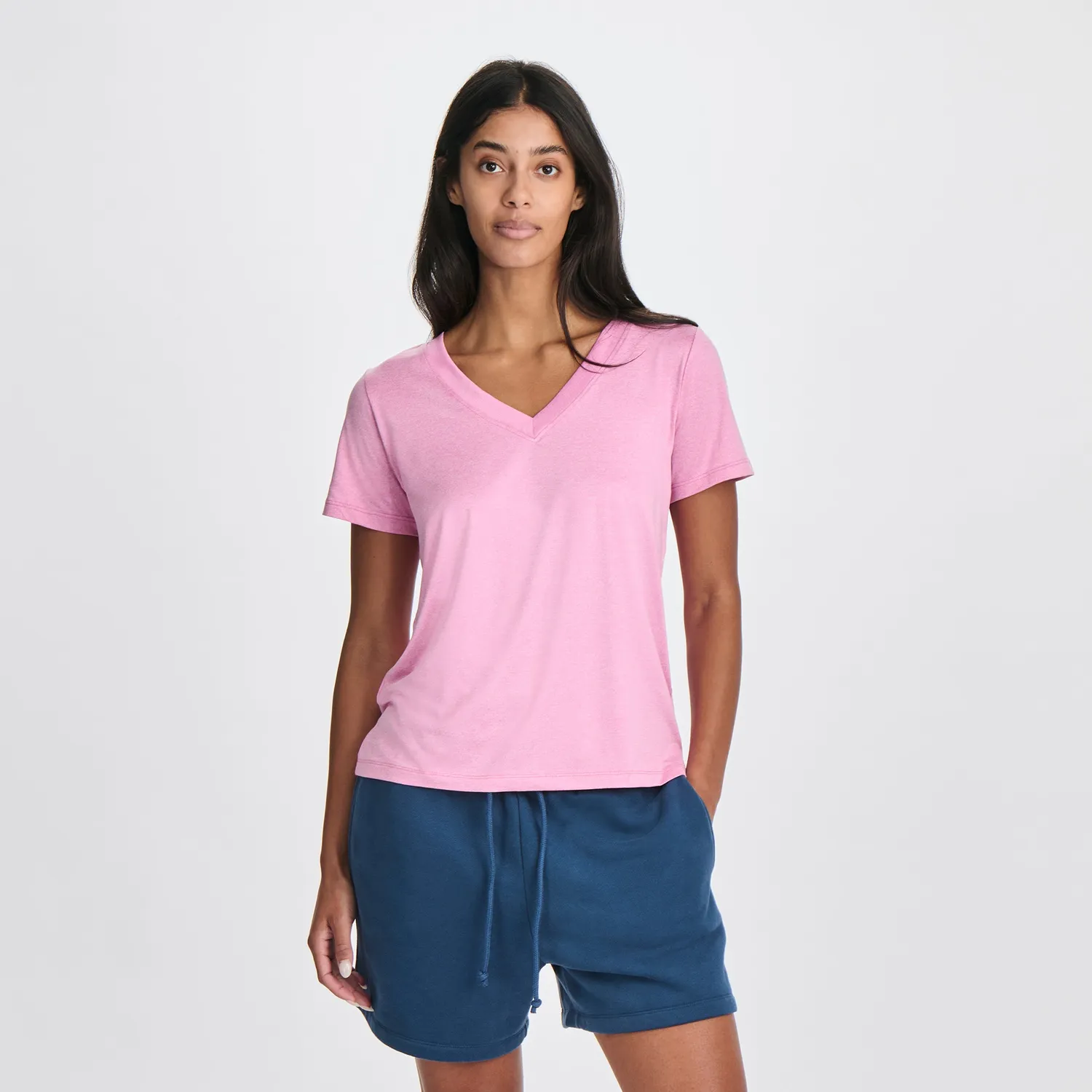 Eddie Bauer Surreal Travel V-Neck tricou Palm UPF 30