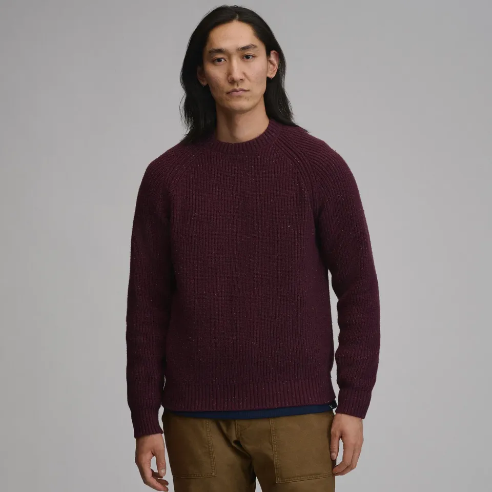 Eddie Bauer Fletcher Bay Crew pulover Navy Heather gros