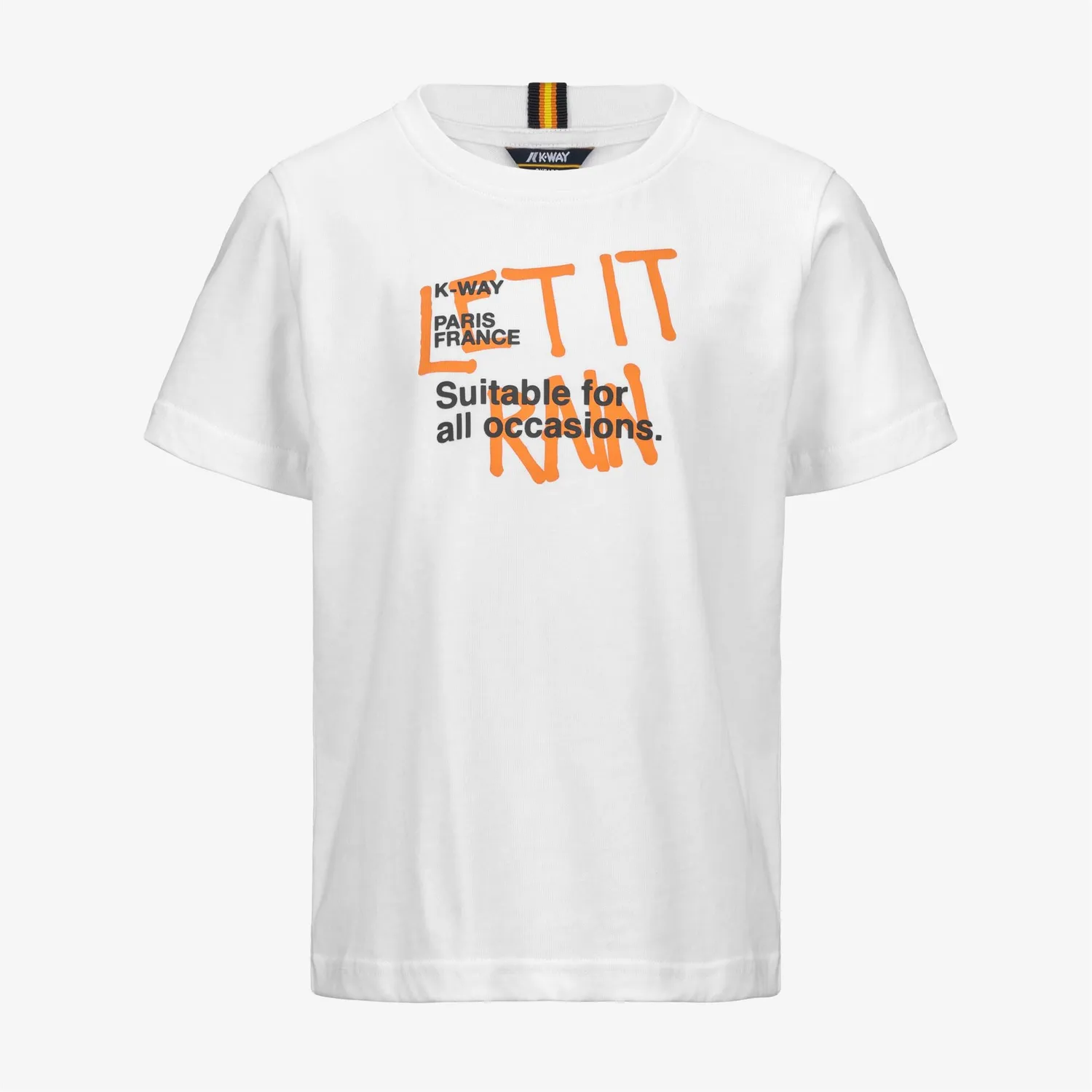 K-Way Odom tricou baieti alb bumbac