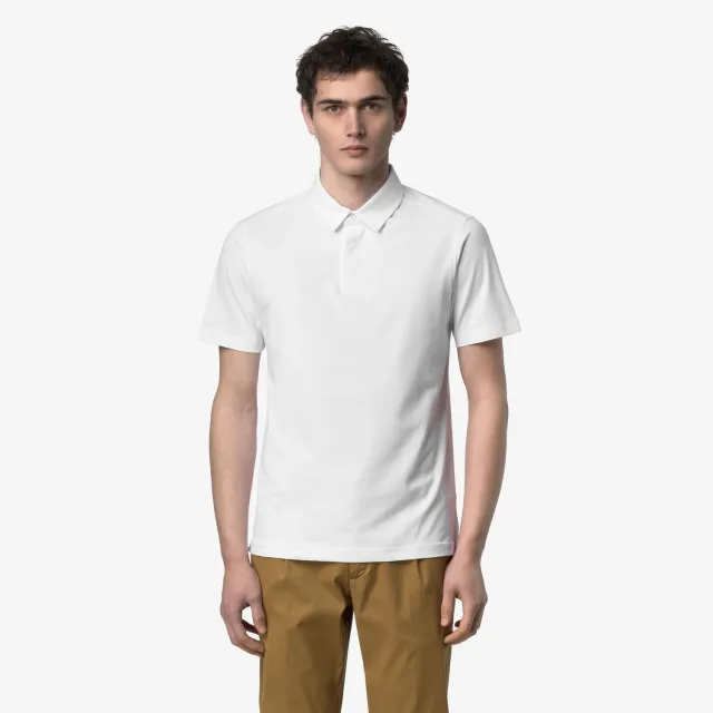 K-Way Viggo Lt Stretch Jersey polo alb slim