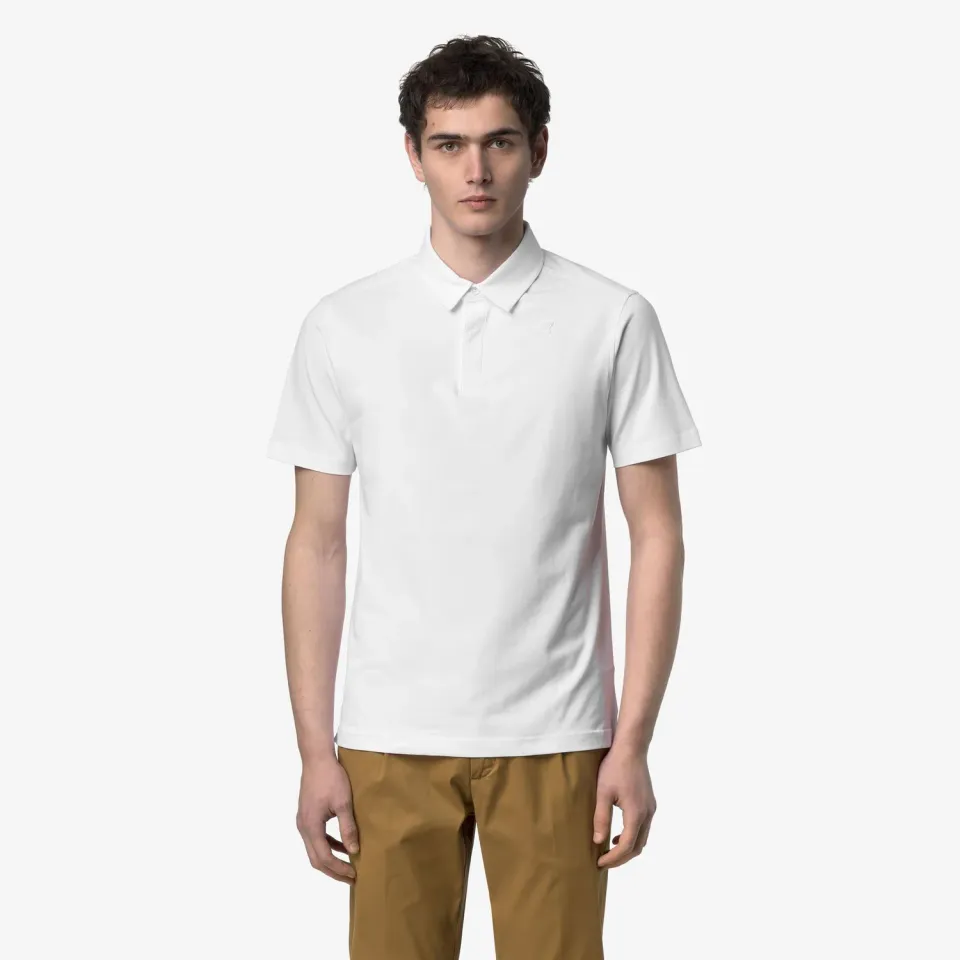 K-Way Viggo Lt Stretch Jersey polo alb slim