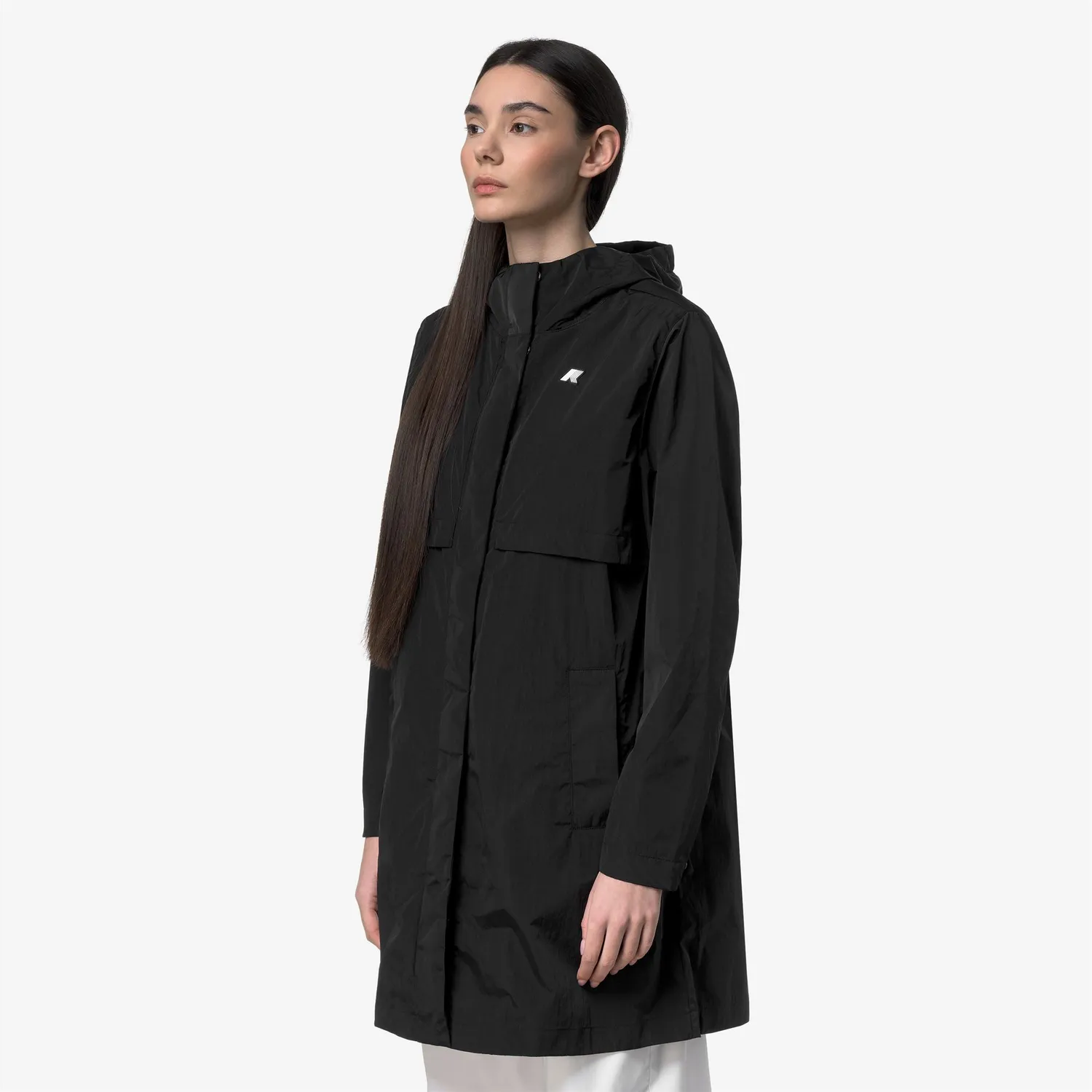 K-Way Sophilene geaca medie Black Pure lucioasa