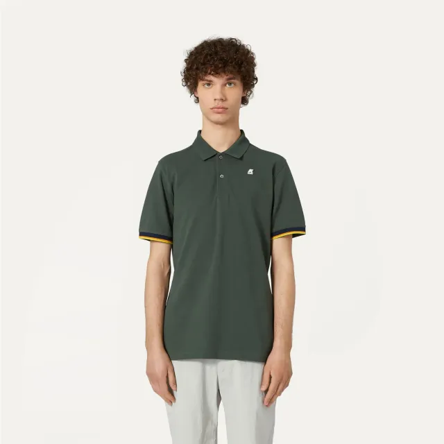 K-Way Vincent K7121IW polo barbati verde bumbac