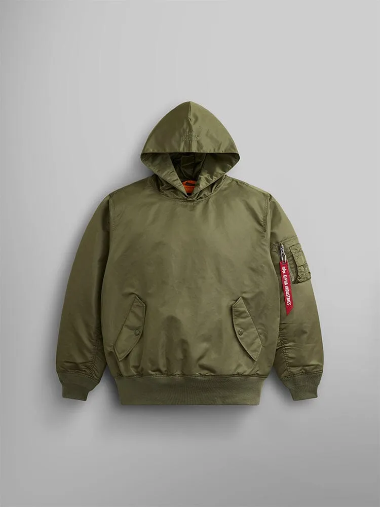 Alpha Industries Pull-Over MA-1 hanorac negru cu gluga