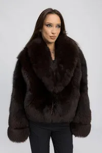 Mareus Vulpe Polara Dark Cocoa 466 haina blana maro 50 cm
