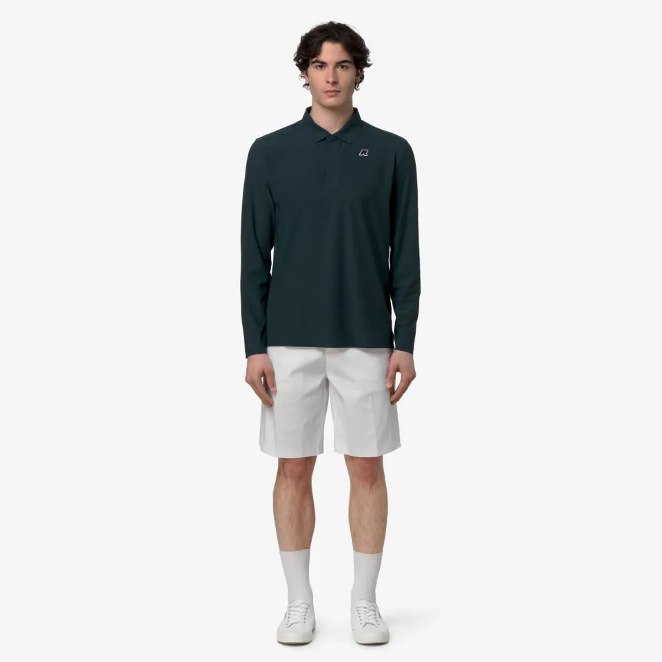 K-Way Cleek Golf polo bărbați Green Dk Jungle