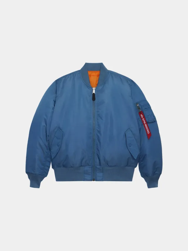 Alpha Industries MA-1 geacă bomber reversibilă albastru elemental