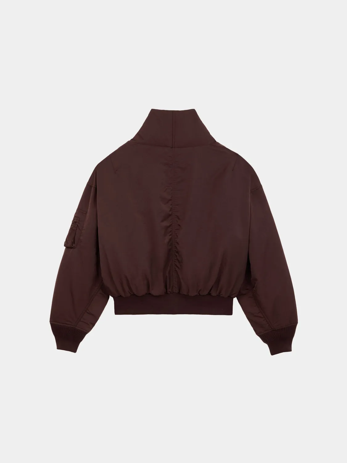 Alpha Industries Shawl Collar Bomber Jacket geaca dama Cocoa puf