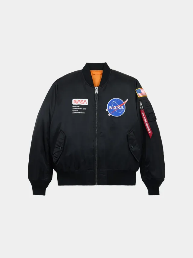 Alpha Industries MA-1 NASA Astronaut geaca bomber neagra