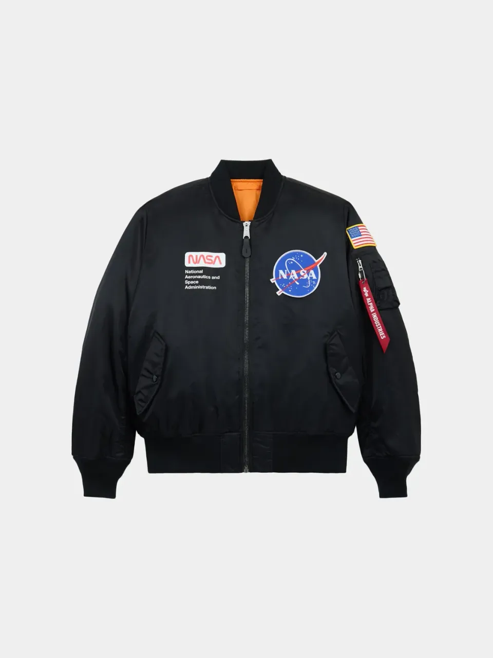 Alpha Industries MA-1 NASA Astronaut geaca bomber neagra