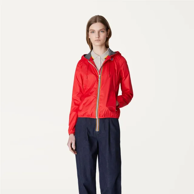K-Way Lily Poly Jersey geaca dama rosie impermeabila